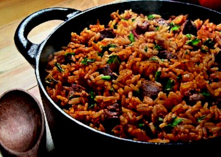 Arroz de Carreteiro - Para aproveitar as sobras do churrasco