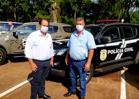 Presidente da Câmara, Márcio Lobo agradece governo por atender município com viatura para policia civil