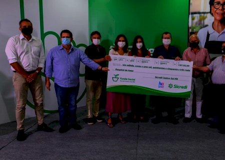 Sicredi entrega doação de R$ 1,1 milhão ao Hospital de Amor em Dourados