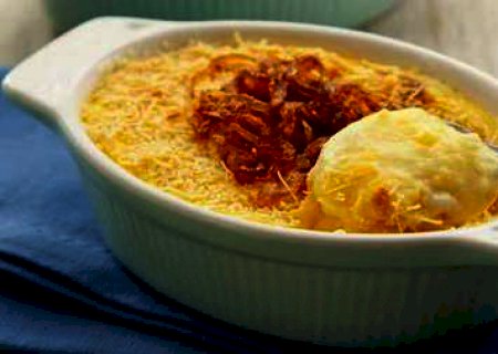 Esse creme de mandioquinha gratinado é de dar água na boca