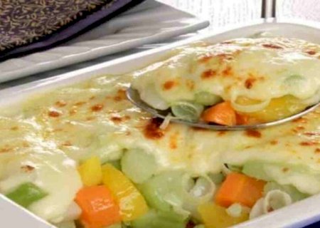 Faça esse delicioso gratinado de legumes no almoço