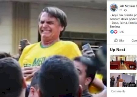 Bolsonaro divulga vídeo lembrando facada antes de evento eleitoral