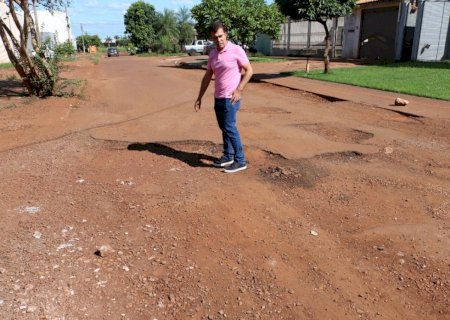 Marçal pede apoio do Governo na recuperação de ruas em Dourados