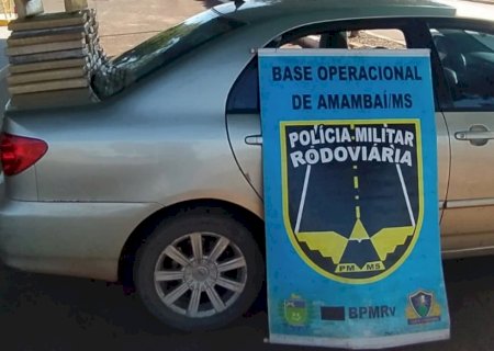 Carga de maconha avaliada em mais de R$ 160 mil é apreendida na MS-156