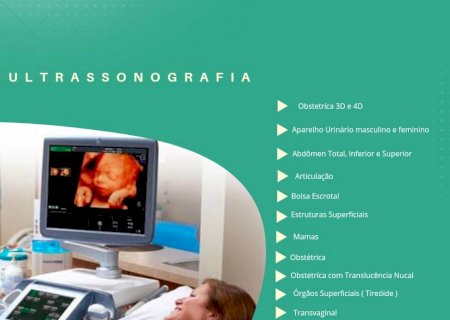 Exames de Ultrassonografia em 3 e 4 Dimensões em Itaporã