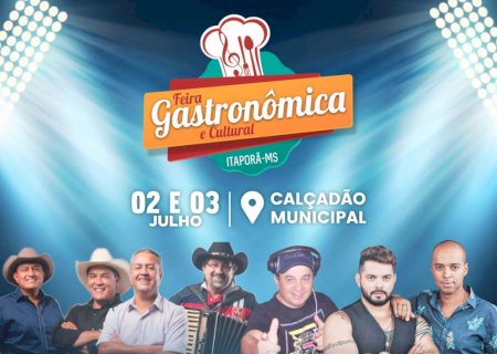 Itaporã terá Feira Gastronômica nos dias 02 e 03 de julho