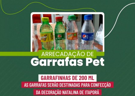 Itaporã: Primeira-dama Lurdinha Pacco pede doação de mini-garrafas plásticas de 200ml