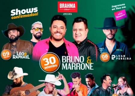 Show do Bruno&Marrone abre oficialmente a 38ª Festa do Peão de Boiadeiro de Dourados