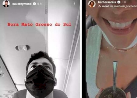 Cau&atilde; Reymond e protagonista de nova novela chegam em MS para grava&ccedil;&otilde;es