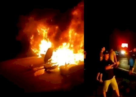 PRF informa liberação parcial da BR-163 após bloqueio realizado por manifestantes em MS