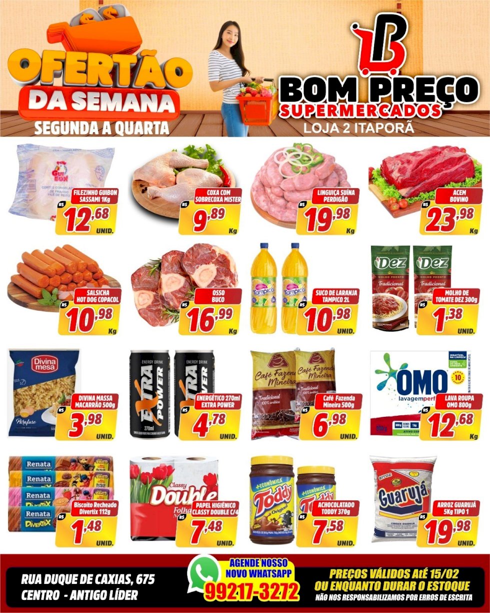 Ofertão no Bom Preço Supermercado de Itaporã