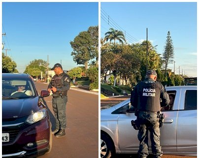Polícia Militar realiza blitz educativa em Itaporã