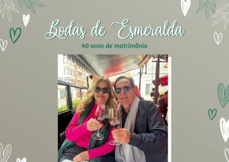 Marcos Pacco e Lurdinha completam hoje 40 anos de união