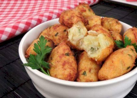 Receita de bolinho de bacalhau com mandioquinha