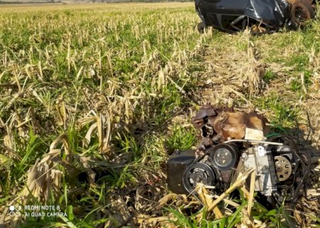 Homem de 35 anos morre em acidente após capotar veículo na MS 156, em Itaporã(Fotos e Vídeo)