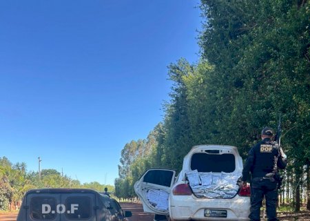 Veículo com defensivos agrícolas e cigarros contrabandeados é apreendido pelo DOF em Maracaju (Vídeo)