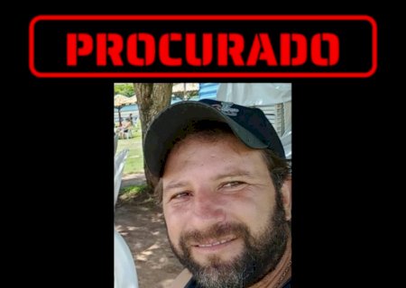 Procurado: Polícia Civil de Itaporã divulga cartaz de Sérgio Brizola, o 'Gringo', suspeito de feminicídio