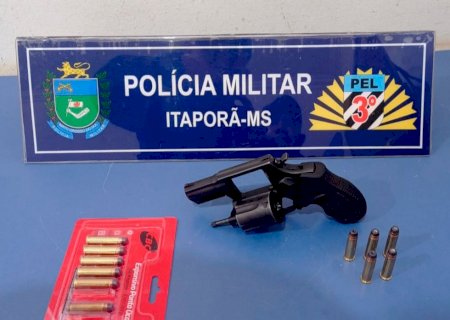 Homem é preso por porte ilegal de arma em Itaporã