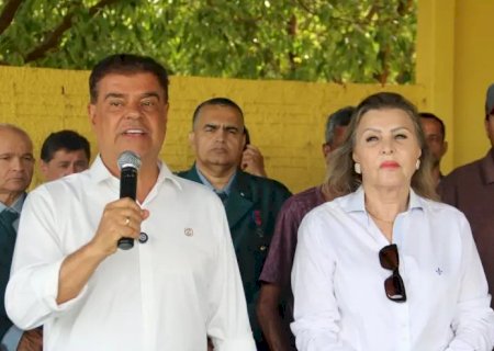 Douradina recebe a visita do senador Nelsinho Trad que visita obras e recebe solicitações de emendas