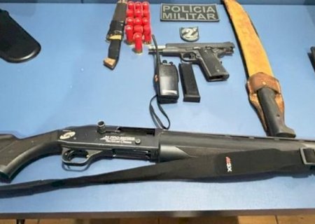 Polícia Militar detém três homens por caça ilegal em área de mata em Caarapó