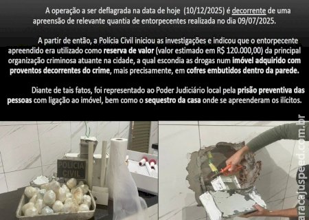 Operação Casa Bomba II: Polícia Civil prende líderes e sequestra imóvel de alto valor de facção em Maracaju