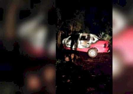 Corpo carbonizado é encontrado dentro de carro em estrada de Rio Brilhante