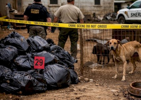 Três são presos após 29 cães mortos serem achados em sacos