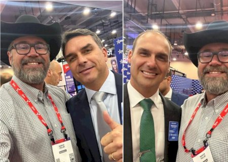 Pollon encontra Flávio após polêmica dos R$ 15 milhões e carta-bomba de Bolsonaro