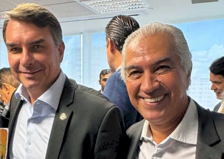 Azambuja confirma que Flávio Bolsonaro vem a Campo Grande na quinta-feira