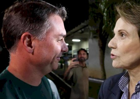 Flávio Bolsonaro chama Tereza Cristina de ‘vice dos sonhos’ após reunião na Expogrande