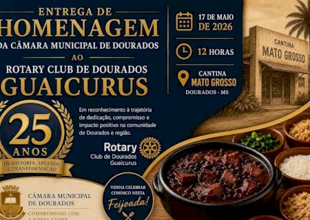 Rotary Guaicurus promove "Feijoada, Sertanejo e Pagode" neste domingo em Dourados
