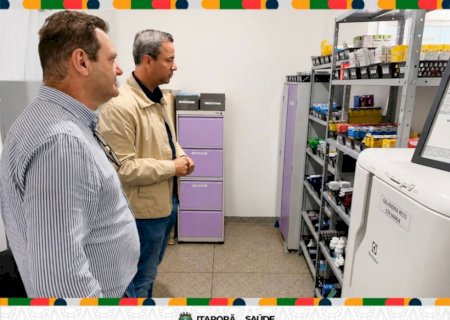 Itaporã - Prefeito Tiago Carbonaro entrega nova farmacinha no ESF Santa Maria e amplia acesso a medicamentos na Grande Cohab