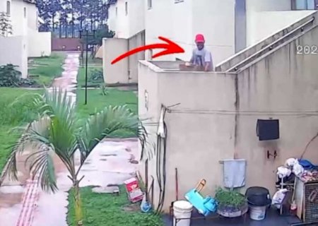 Câmeras flagram morador de condomínio roubando vizinho no Jardim Carioca