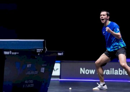 Hugo Calderano cai na final e perde chance do tri no WTT da Eslovênia