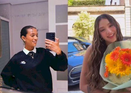 Rayssa Leal envia buquê à namorada e se declara: ‘Merece todas as flores do mundo’