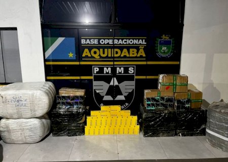 Cigarros eletrônicos, celulares e roupas são apreendidos na MS-164