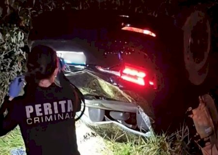 Motociclista de 57 anos morre após ser atingido por Jetta na MS-488