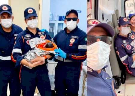 Apressado! Bebê nasce às margens da BR-262 durante atendimento do Samu no MS