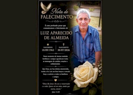 Fatima do Sul se despede do amigo Luizão, esposo da Creusa do Centro Educacional