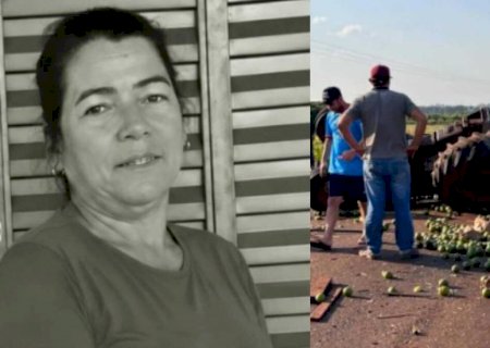 Moradora de assentamento morre em acidente entre carreta e trator no MS