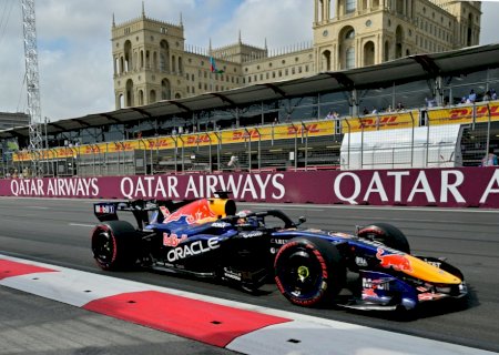 GP do Azerbaijão: Verstappen lidera o 3º treino, e Bortoleto é 13º