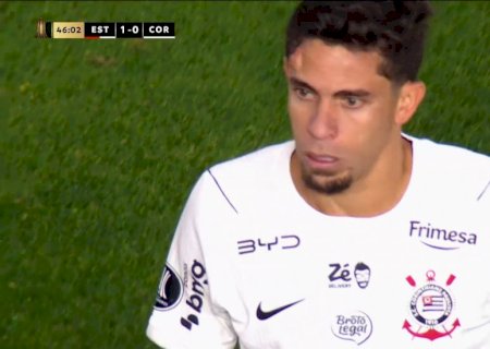 Estudiantes x Corinthians: cotovelada deixa Gabriel Paulista com galo na testa; veja o vídeo