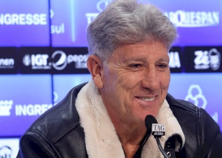 Renato é apresentado no Grêmio, proíbe vaias da torcida e faz projeção para fugir do Z-4