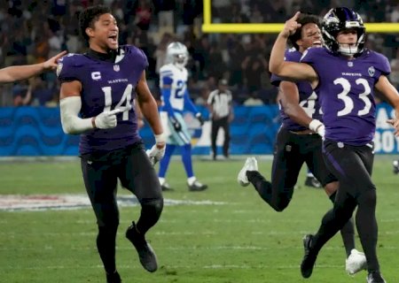 No último segundo, Baltimore Ravens batem Dallas Cowboys no Rio