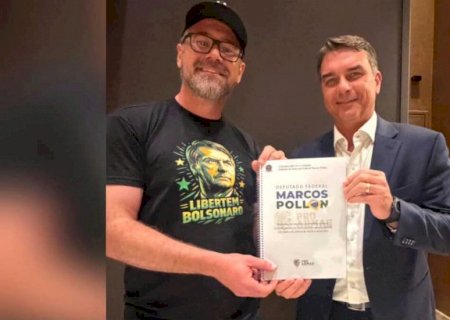 Pollon intensifica campanha para Flávio Bolsonaro: 'pesadelo vai acabar'