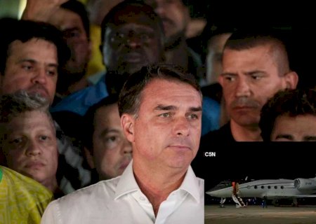 Trump confirma que aprovou ida de Flavio aos EUA e diz que senador estava na Argentina