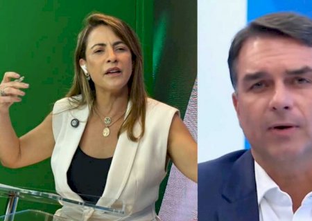 'É cara de pau mesmo', Soraya Thronicke responde fala de Flávio Bolsonaro em sabatina